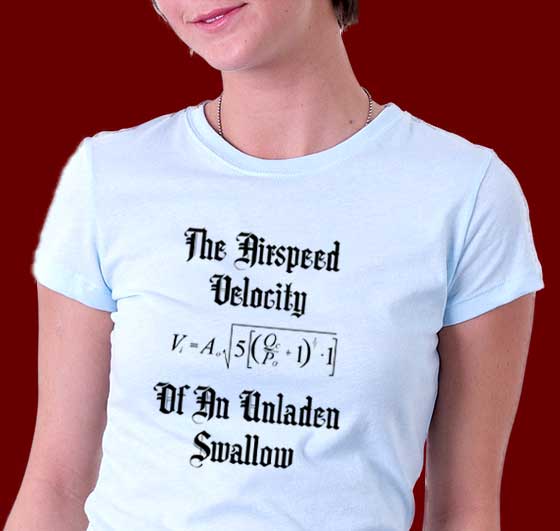 Airspeed Velocity Of An Unladen Swallow Monty Python 85