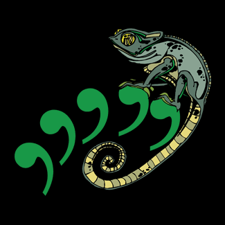 Comma Chameleon Design