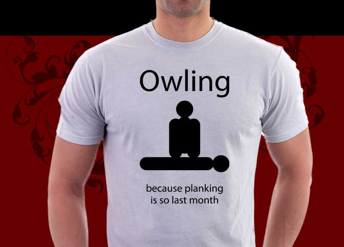 Owling : Becaues planking is so last month
