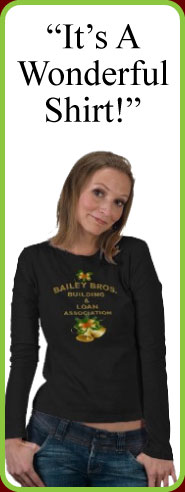 It's A Wonderful Shirt! CuriousInkling's tribute to the classic holiday film, "It's A Wonderful Life"