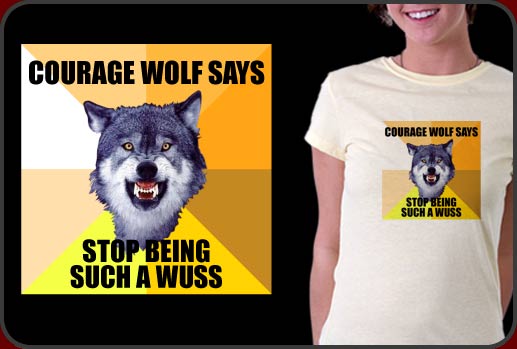 Courage Wolf Shirt